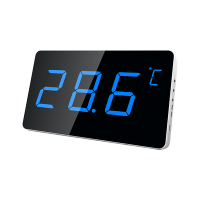 LX923TW-B Digital Temperature Humidity Meter with Waterproof Probe - Blue Backlight Hygrometer for Pool Industrial Home Use