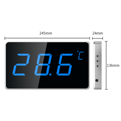 LX923TW-B Digital Temperature Humidity Meter with Waterproof Probe - Blue Backlight Hygrometer for Pool Industrial Home Use