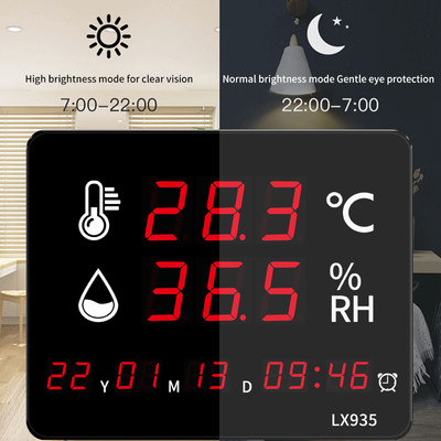 Baby Thermometer Digital Thermometer High Sensitive Temperature and Humidity Meter With Clcoks Temperature Sensor Greenhouse