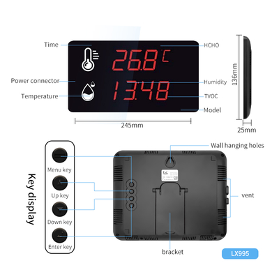 Waterproof Probe Digital ThermometerDigital Thermometer with Probe High Accuracy External Sensor for Sauna Room Greenhouse Use