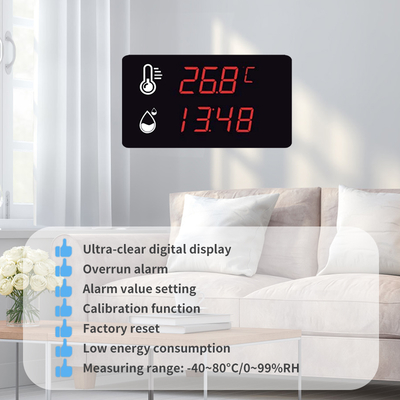 Waterproof Probe Digital ThermometerDigital Thermometer with Probe High Accuracy External Sensor for Sauna Room Greenhouse Use