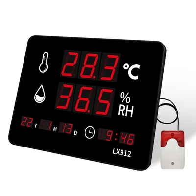 Led Thermometer Digital Thermo Hygrometer Clock and Hygrometer Wall Clock  Digital Measuring Digital Hygrometer Thermometer Supp
