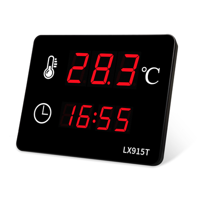 LX915T-A QMZMRCLT High Accuracy Water Thermometer Digital - Dual External Probes Big Screen for Swimming Pool Sauna Room Indoor