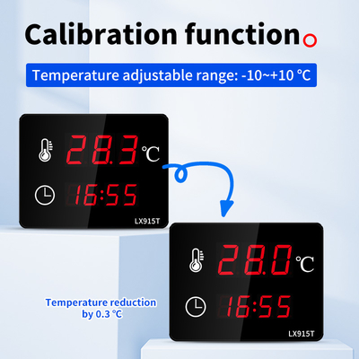 LX915T-A QMZMRCLT High Accuracy Water Thermometer Digital - Dual External Probes Big Screen for Swimming Pool Sauna Room Indoor