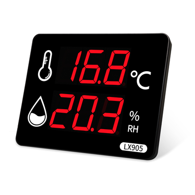 Digital Thermometer Indoor  LED Display Temperature Humidity Meter Sensor Instrument Household Wall Mounted Outdoor Sauna
