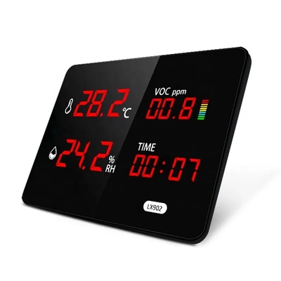 Digital Thermometer for Home With Temperature Sensor Time Display TVOC Detect Thermometer Outdoor Air Quality Monitor Room