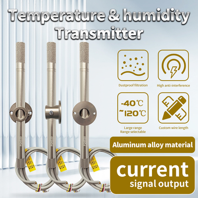 Temperature and Humidity Sensor High Temperature Resistant Pipe Transmitter Industrial High Precision 4~20mA Current Output