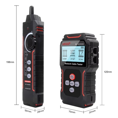 3.7V Lithium Battery Cable Tester - Network Line Tester with LCD Display for RJ45/Phone Wires, Portable Wire Detector Tool