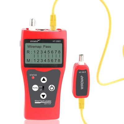 NF-308S RJ45 RJ11 CAT5 CAT6 LCD Cable Tracker LAN Cable Length Tester and Fault Tester Fiber Optic Equipment