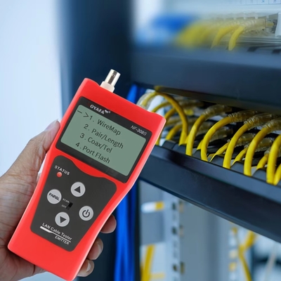 NF-308S RJ45 RJ11 CAT5 CAT6 LCD Cable Tracker LAN Cable Length Tester and Fault Tester Fiber Optic Equipment